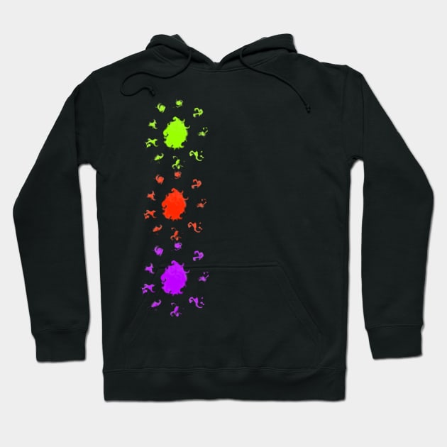 3 suns, 3 colors Hoodie by Eddga